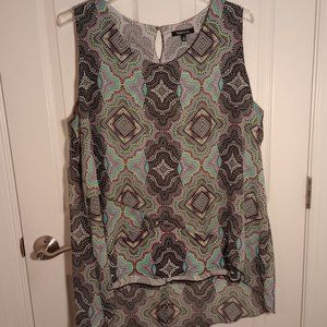Fun multi-layered tank top, 3X, from Relatively